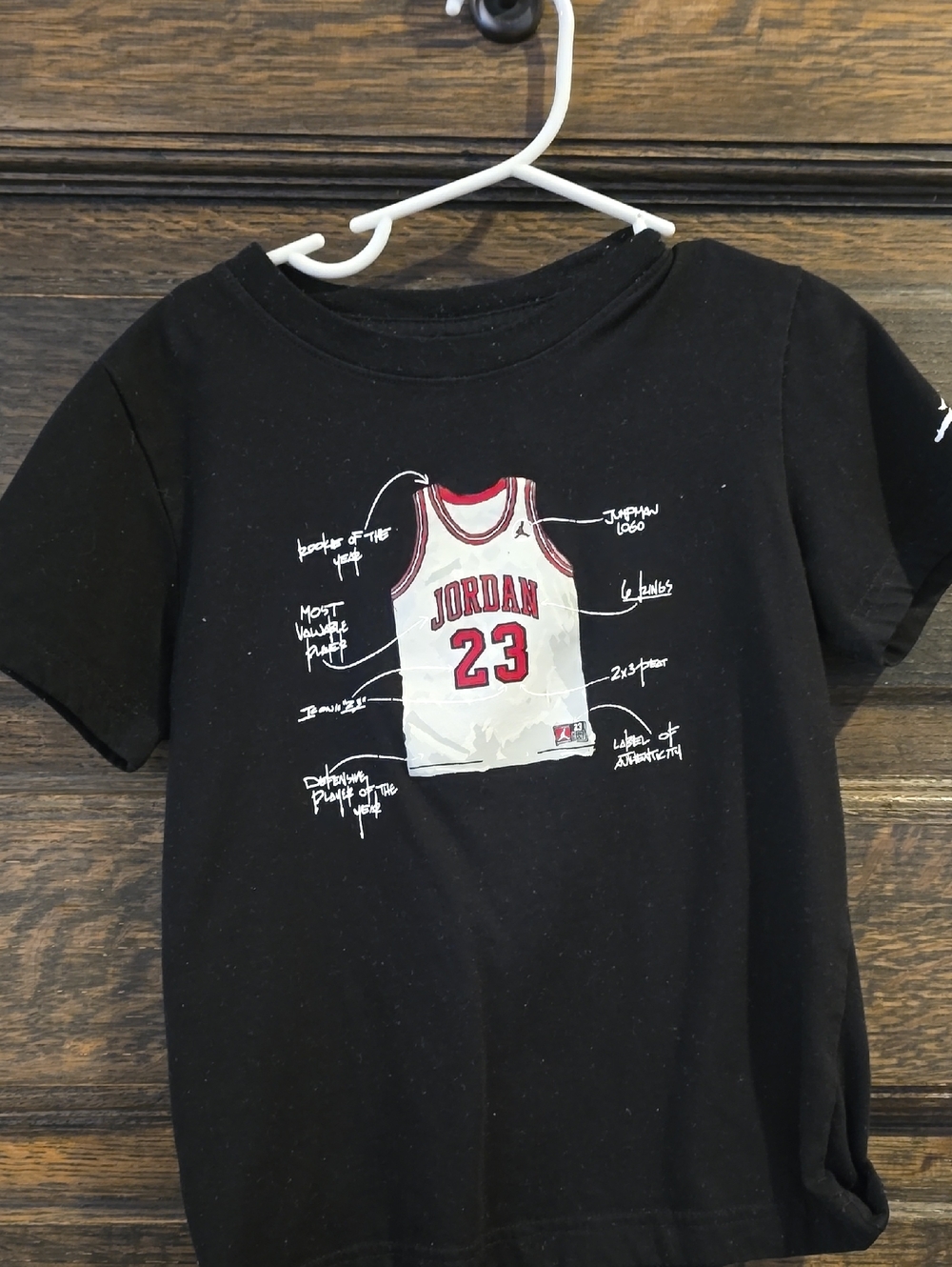 Nike Black Kids T‑Shirt with Jordan 23 Graphic